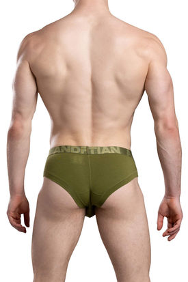 Andrew Christian Almost Naked Bubble Butt Brief Olive