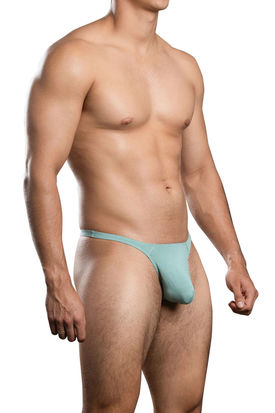 Andrew Christian Almost Naked No-Show Ultra Low Rise Thong - Sage