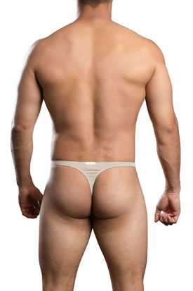 Andrew Christian Almost Naked No-Show Ultra Low Rise Thong - Taupe
