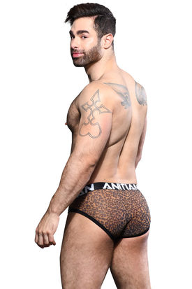 Andrew Christian Almost Naked Leopard Mesh Brief 92230