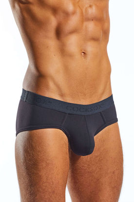 Cocksox CX76N Always Original Enhancing Contour Pouch Sports Brief - Black