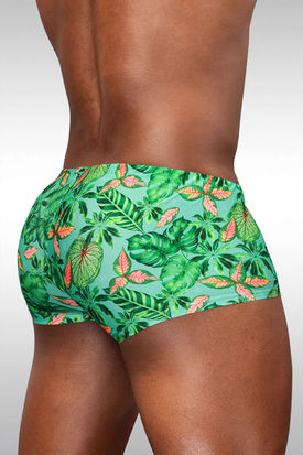 Ergowear FEEL Swim Mini Trunk - Aqua Leaves