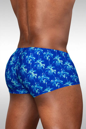 Ergowear FEEL Swim Mini Trunk - Royal Blue Palms