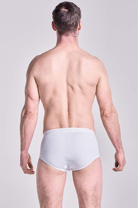 HJ Hall 3 Pack White Pure Cotton Fly Front Brief