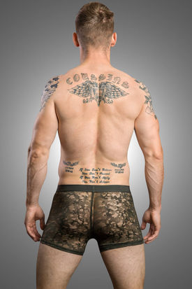 HOM Canopee Boxer Brief Khaki Green