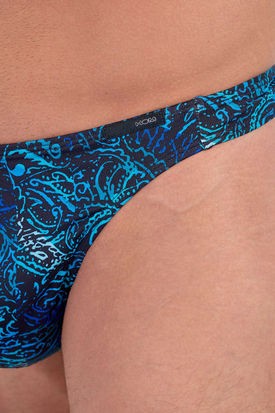 HOM FUNKY STYLE G-String - Navy Print
