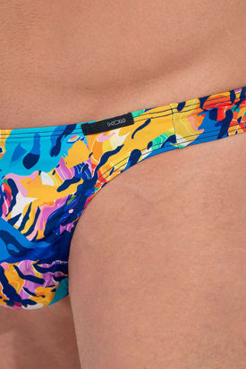HOM FUNKY STYLE G-String - Turquoise Print