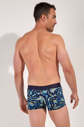 HOM FUNKY STYLE EU Trunk 403016 - Navy Blue Print