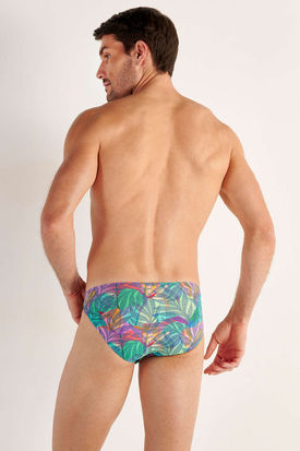 HOM Mens Underwear FUNKY STYLE Comfort Micro Brief - Multicolour Print