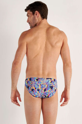 HOM Mens Underwear FUNKY STYLE Comfort Micro Brief - Navy Print