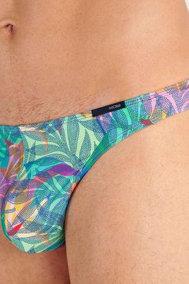 HOM Mens Underwear FUNKY STYLE G-String - Multi Colour Print