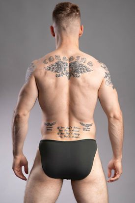 HOM Plume Micro Brief Khaki