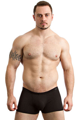 Jockey Cotton + Short Trunk 3 pack Black