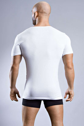 Jockey Cotton + V-shirt 2 Pack White