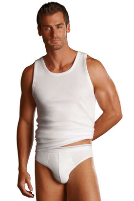 White Jockey Mens Modern Stretch Cotton-Lycra Vest Underwear XL