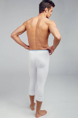 Jockey Spurt 100% Cotton Y-Front Over Knee White