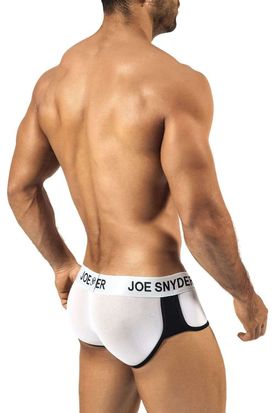Joe Snyder Sheer Mesh Active Wear Mini Shorty 06 White