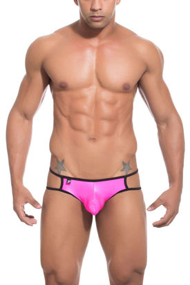 Joe Snyder Wet Look Kini Bulge 07 pink