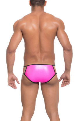 Joe Snyder Wet Look Kini Bulge 07 pink