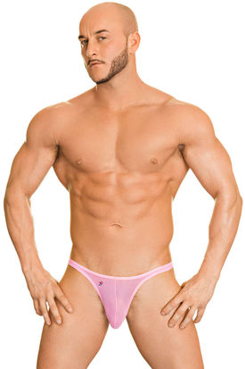 Joe Snyder Sheer Mesh Colour Bulge 01 Enhancement Bikini Brief Rose