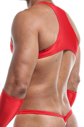 Joe Snyder Shining Sleeveless Crop Top 31 red