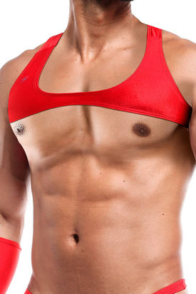 Joe Snyder Shining Sleeveless Crop Top 31 red