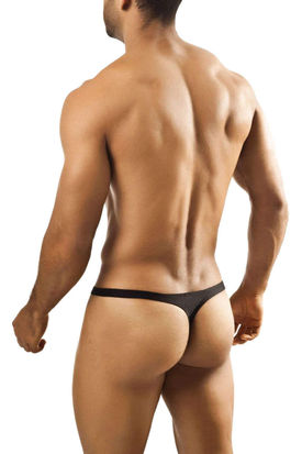 Joe Snyder Black Shining Tanga Thong 03 (S/28-30")