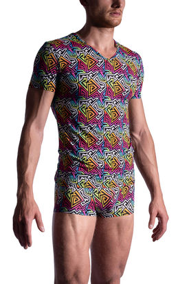 Manstore M2183 Low V-Neck T-Shirt