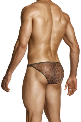 Modus Vivendi Abstract Net Low Cut Brief - Brown