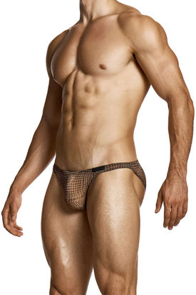 Modus Vivendi Abstract Net Low Cut Brief - Brown