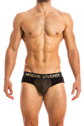 Modus Vivendi Festive Bottomless Brief Gold