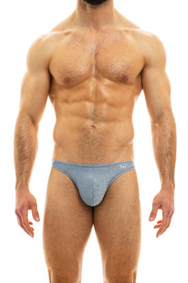 Modus Vivendi Glam Sparkle Low Cut Brief Steel Blue