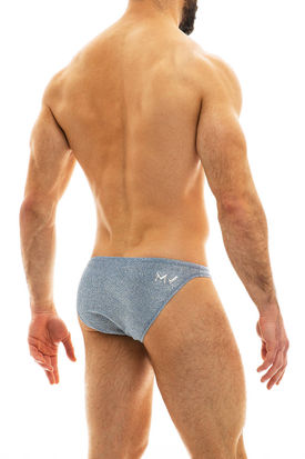 Modus Vivendi Glam Sparkle Low Cut Brief Steel Blue