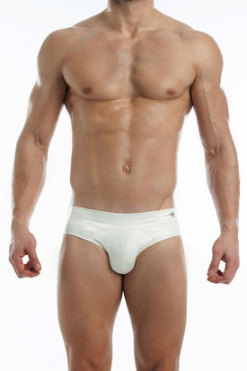 Modus Vivendi Leather Line Bottomless Brief White