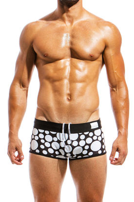 Modus Vivendi Polkadot Swim Brazil Cut Boxer Black