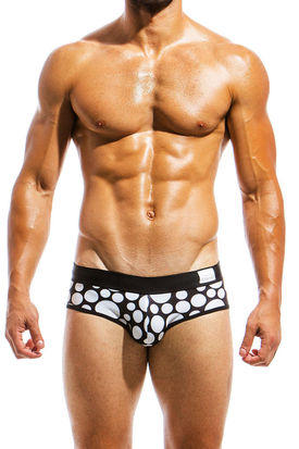 Modus Vivendi Polkadot Swim Brief Black
