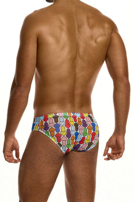 Modus Vivendi Rainbow Hearts Mesh Brief