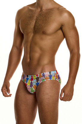 Modus Vivendi Rainbow Hearts Mesh Brief