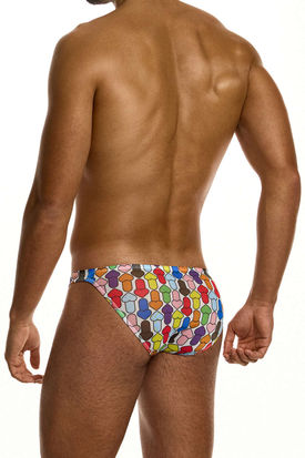 Modus Vivendi Rainbow Hearts Mesh Low Cut Brief