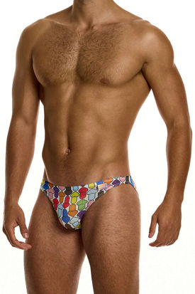 Modus Vivendi Rainbow Hearts Mesh Low Cut Brief