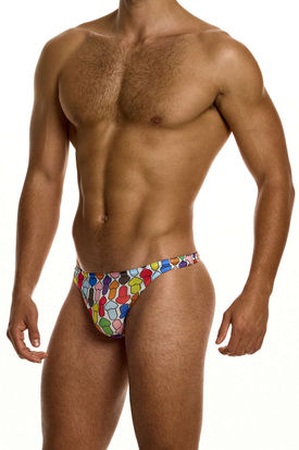 Modus Vivendi Rainbow Hearts Mesh Thong