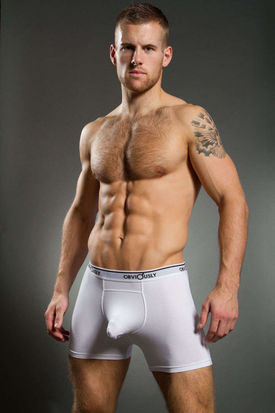 Obviously Basics Full Cut Pouch Boxer Brief White