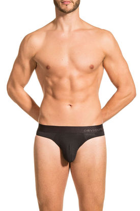 Obviously PrimeMan AnatoMAX Hipster Brief Black
