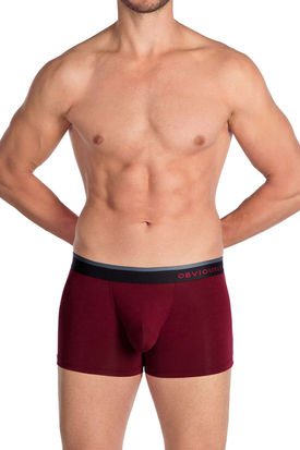 Obviously PrimeMan AnatoMAX Boxer Brief 3 inch Leg Maroon