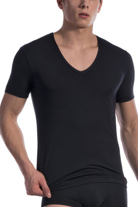 Olaf Benz RED1601 V-Neck Low T-shirt Black