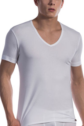 Olaf Benz RED1601 V-Neck Low T-shirt White