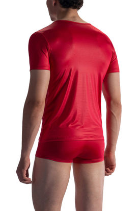 Olaf Benz RED 1804 V-Neck Low T-Shirt Red