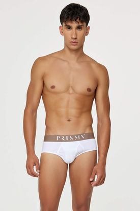Prisma Core White Ribbed Fly Brief