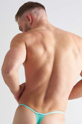 TEAMM8 Glide Micro Thong - Aqua