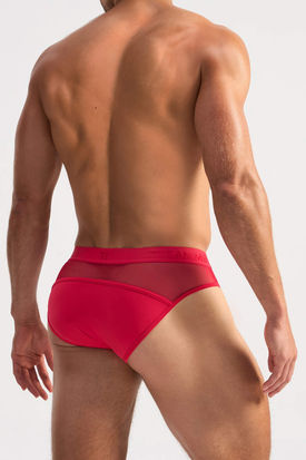 TEAMM8 Score Sheer Magenta Slim Brief
